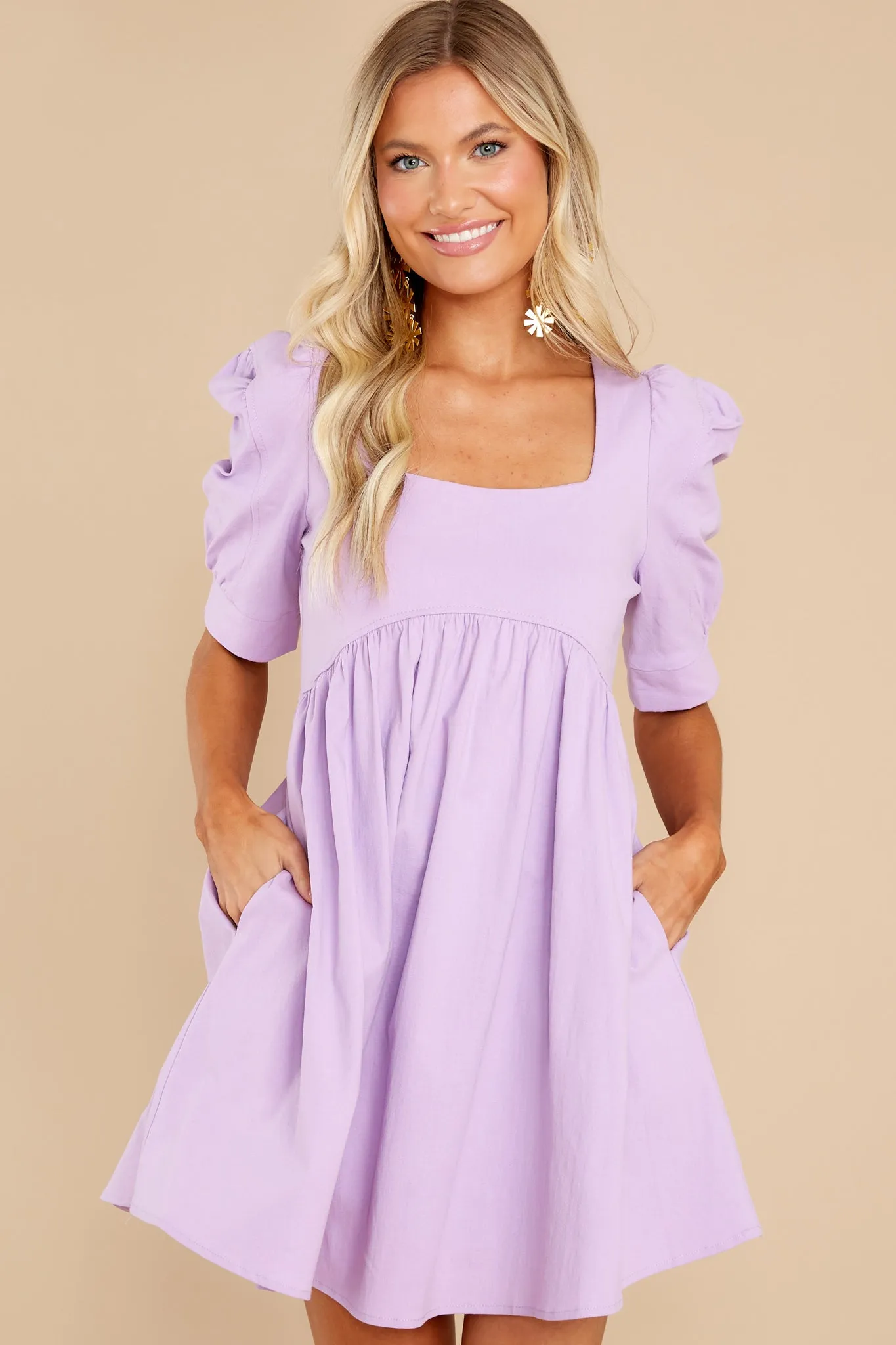 Got Your Attention Lavender Dress