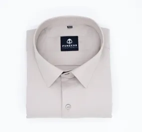 Grey Color Twitter Lining Blende Cotton Shirts For Men