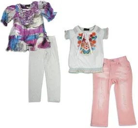 Hannah Banana by Sara Sara Short Sleeve 2 Piece Pant Sets Outfits, 26439