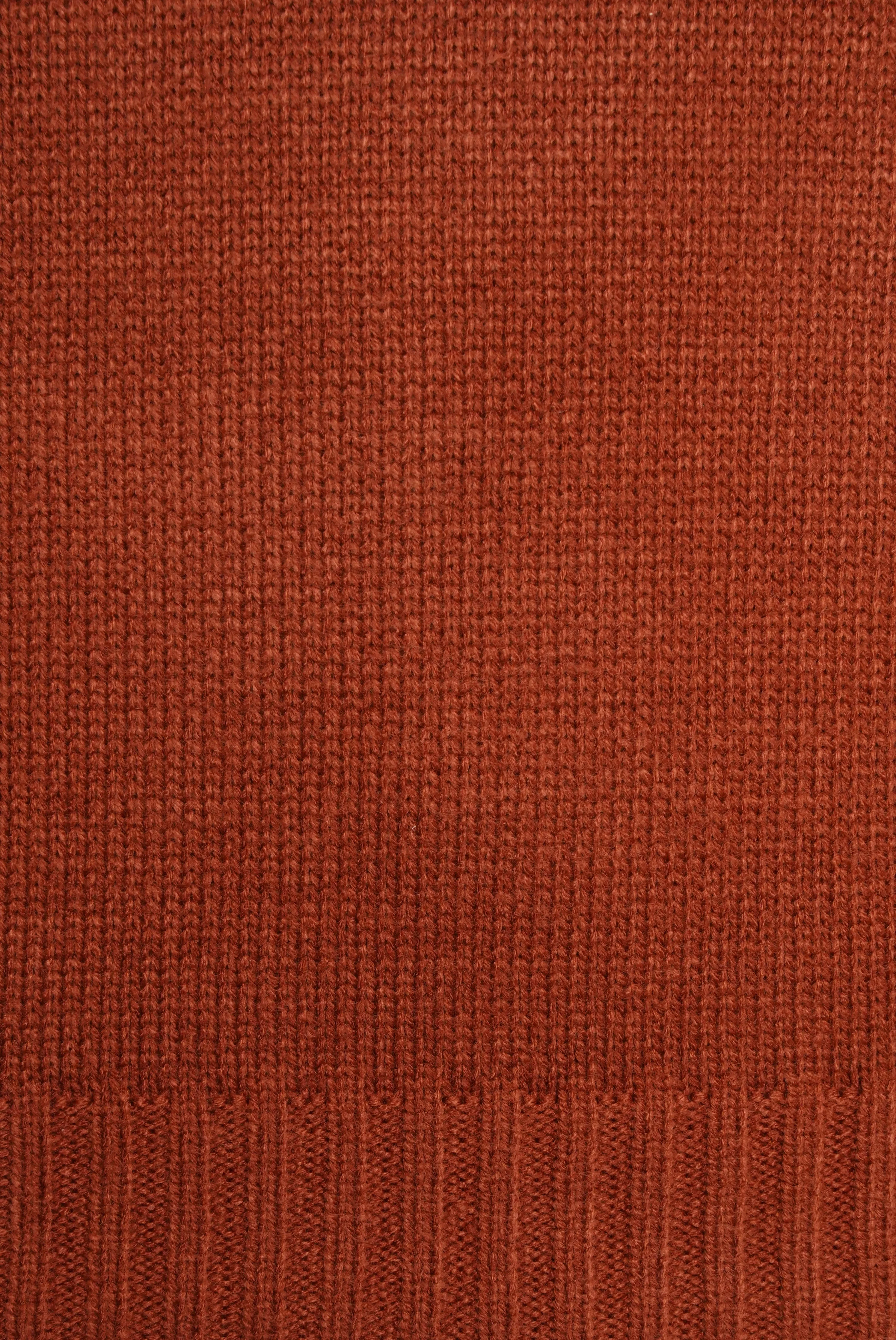 Haydn Knitted Crew Neck Terracotta Jumper