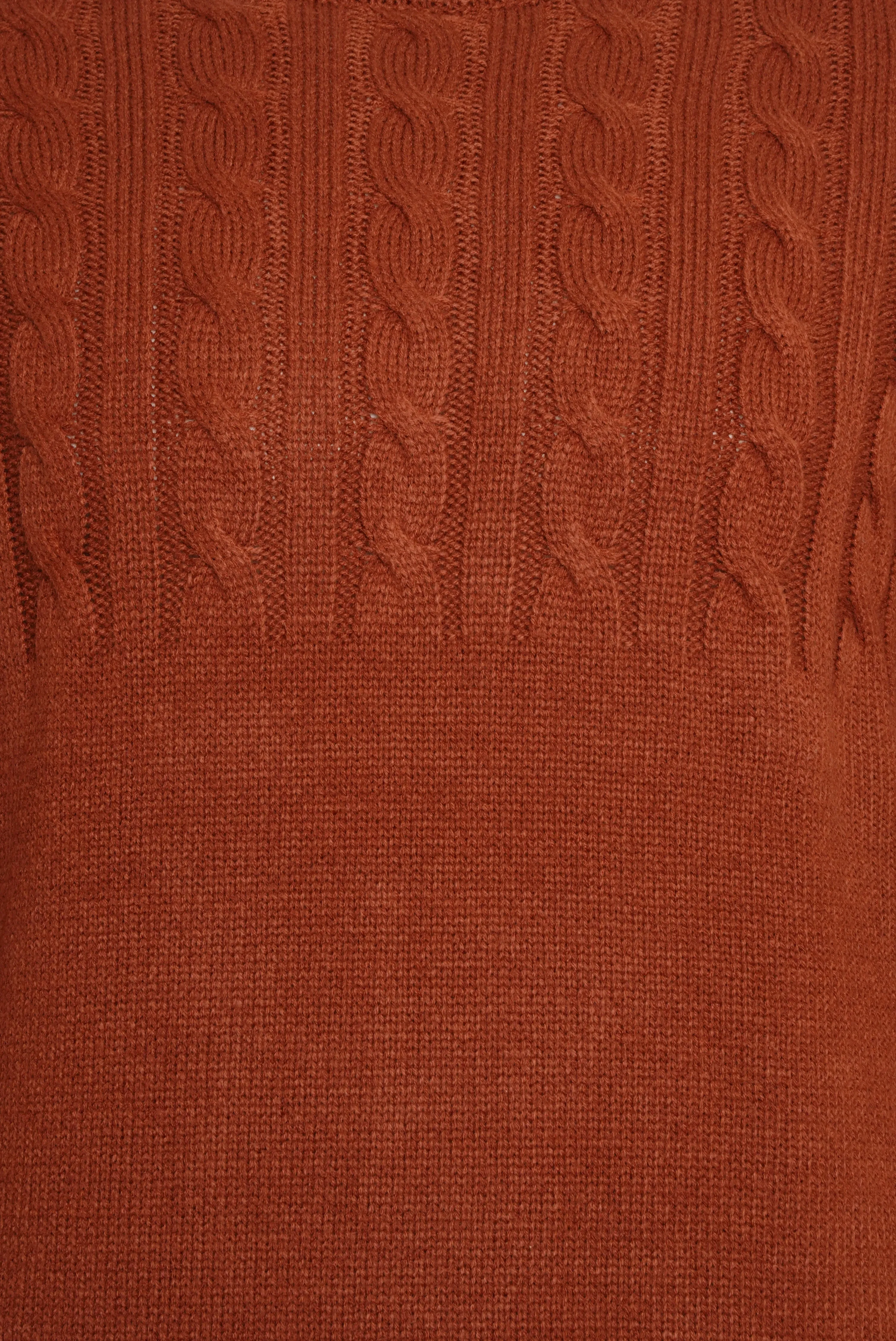 Haydn Knitted Crew Neck Terracotta Jumper