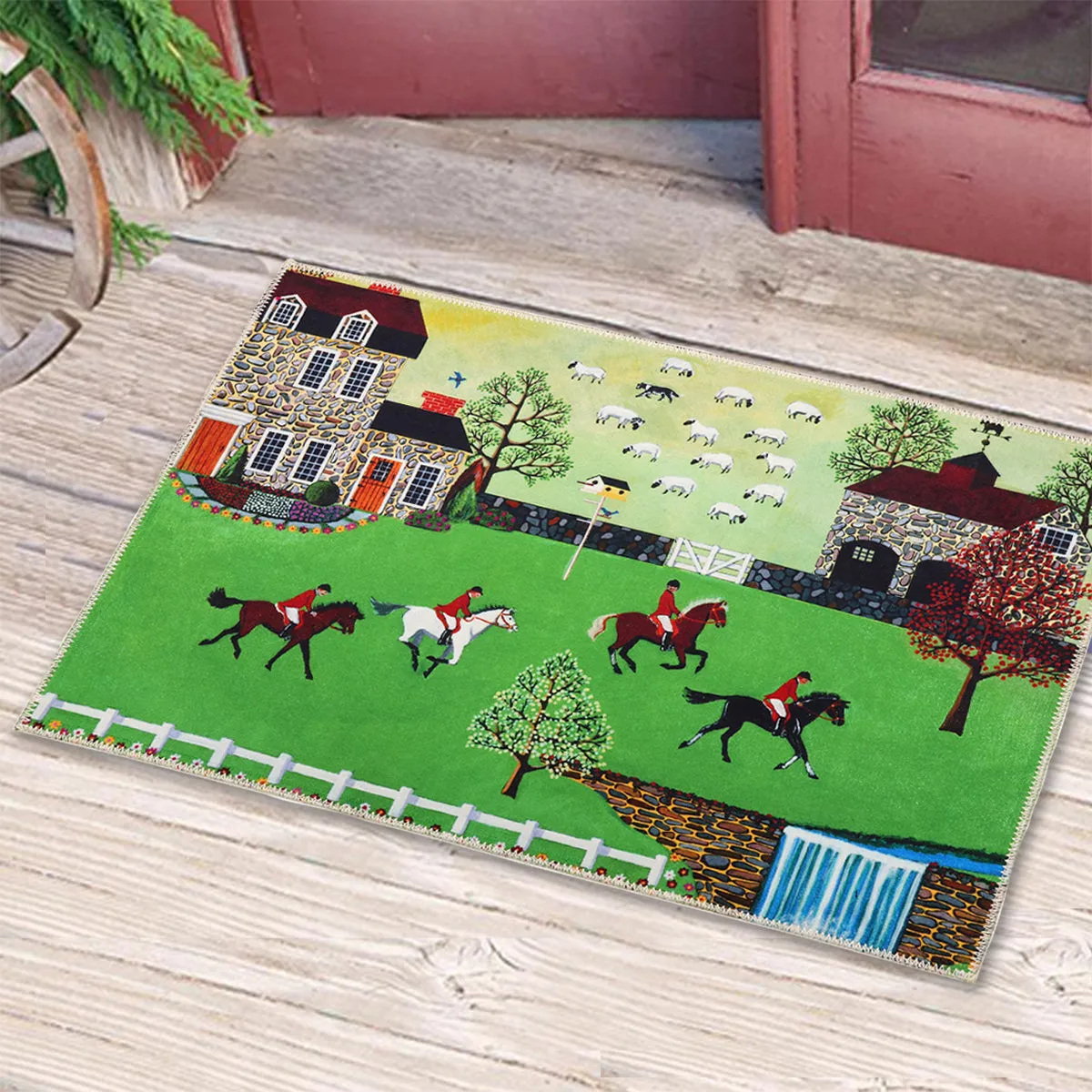 Homestead Foxhunt Equestrian Floor Mat