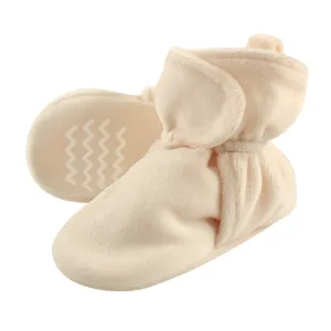 Hudson Baby Cozy Velour Booties, Cream