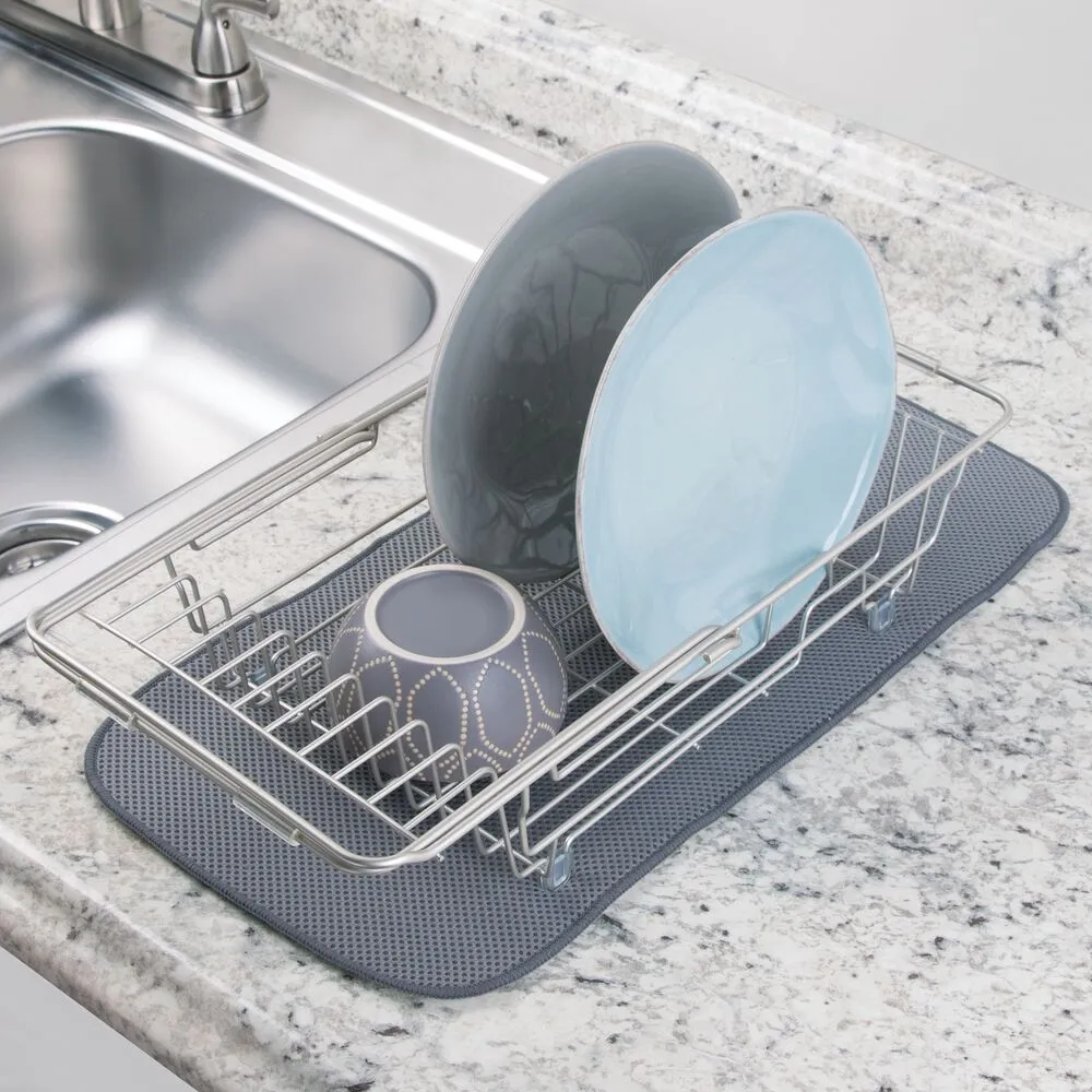 iDesign Classico Over Sink Dish Drainer in Satin