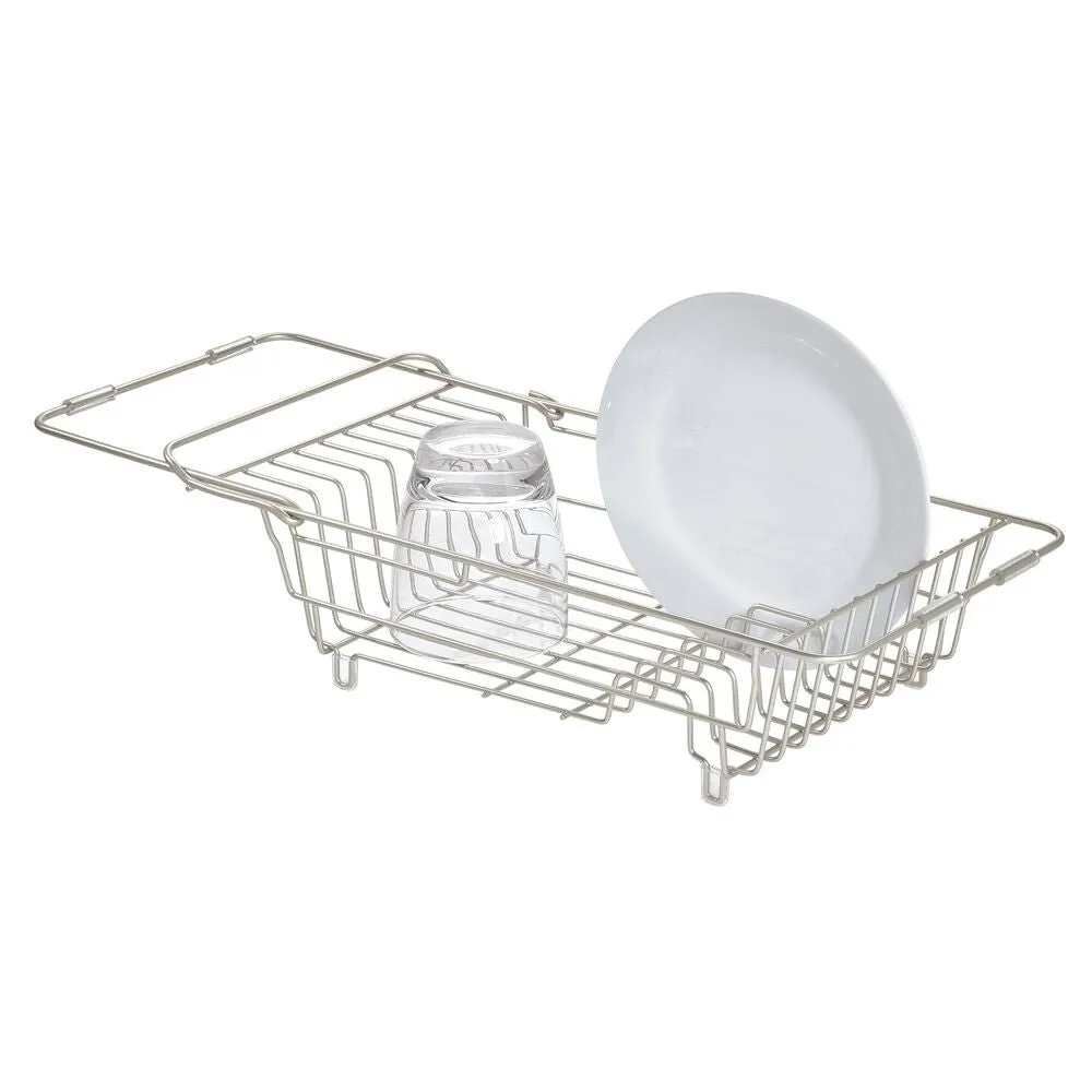 iDesign Classico Over Sink Dish Drainer in Satin