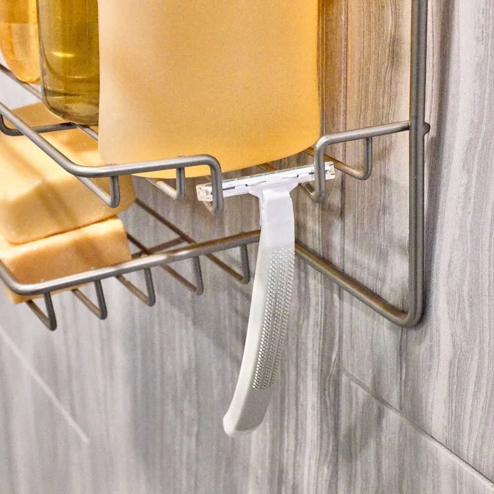 iDesign Everett Wide Shower Caddy in Satin