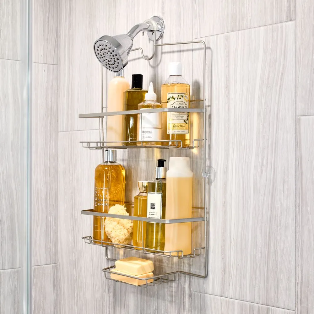 iDesign Everett Wide Shower Caddy in Satin