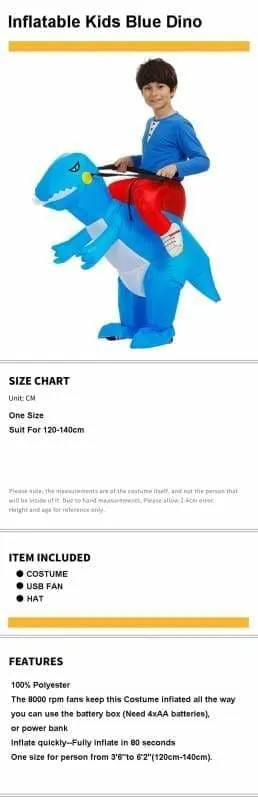 Inflatable Costume Dinosaur