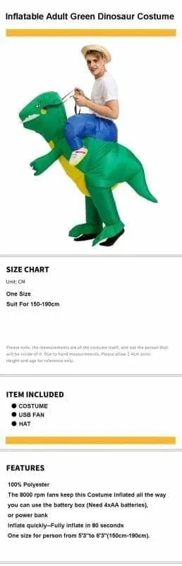 Inflatable Costume Dinosaur