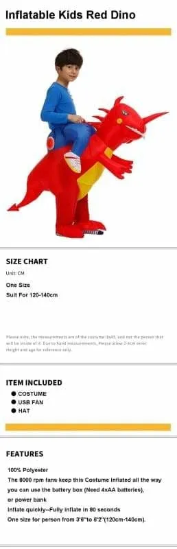 Inflatable Costume Dinosaur