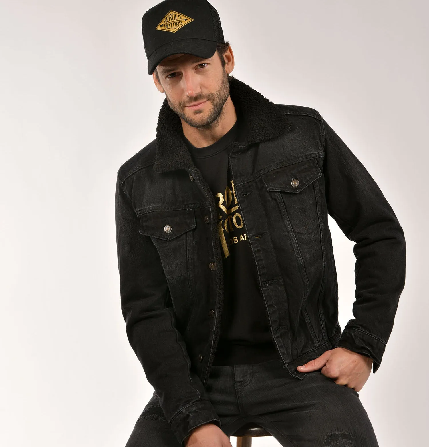 Jacket Denim "Black Jagger" HM7505-Cylinder