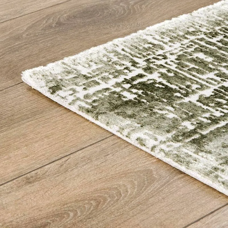 Kuza Green Abstract Rug - Multiple Sizes