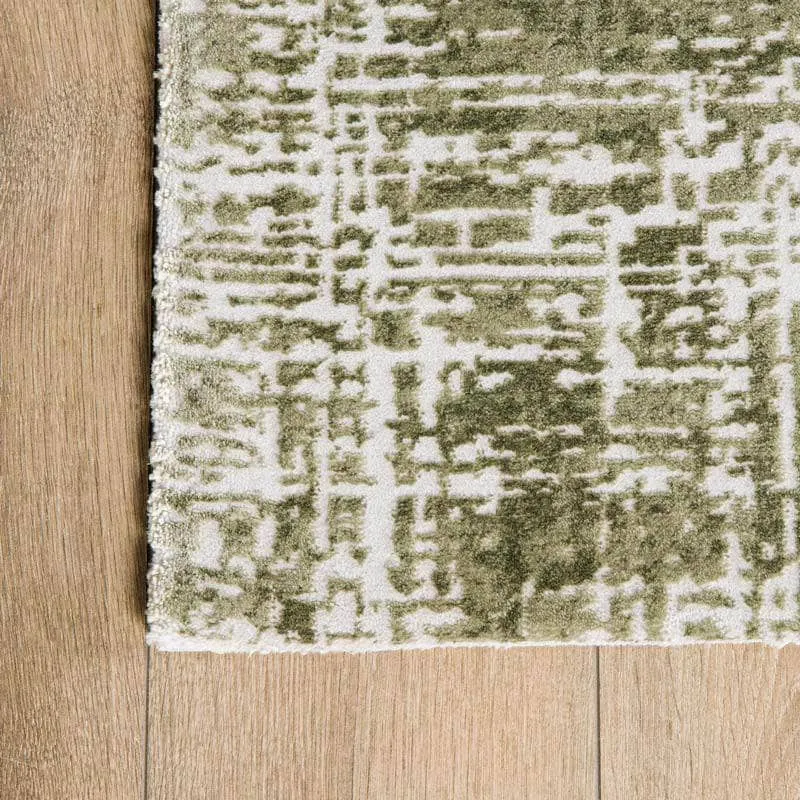 Kuza Green Abstract Rug - Multiple Sizes