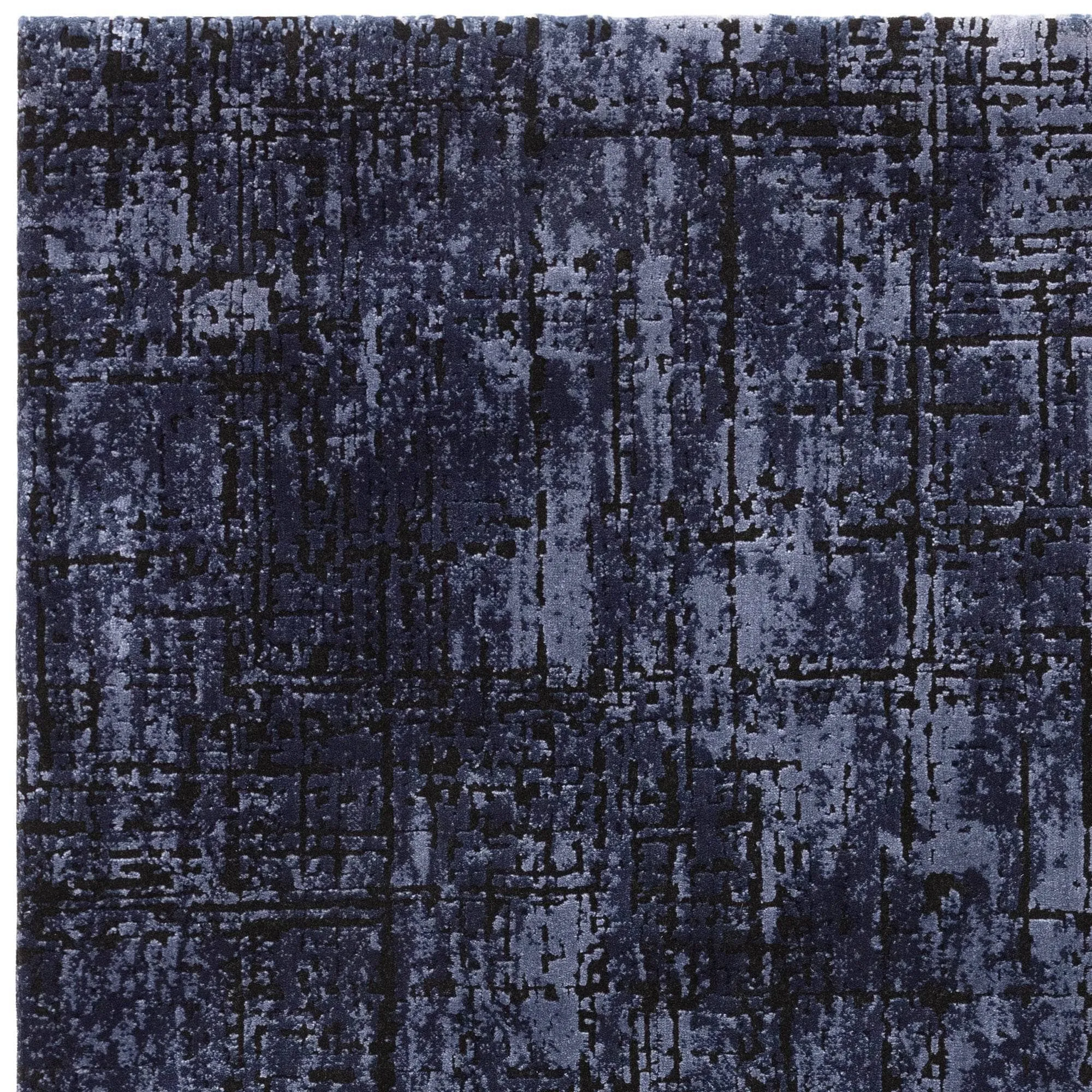 Kuza Navy Abstract Rug - Multiple Sizes