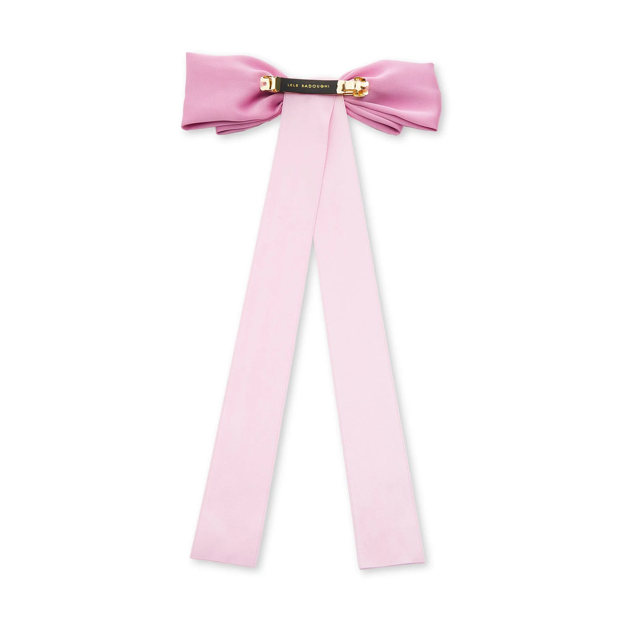 LIPSTICK PINK JANE BOW BARRETTE