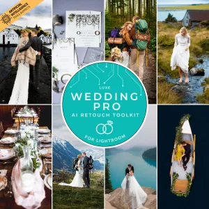 Luxe Wedding Pro Artificial Intelligence (AI) Retouch Toolkit Lightroom Presets – Desktop