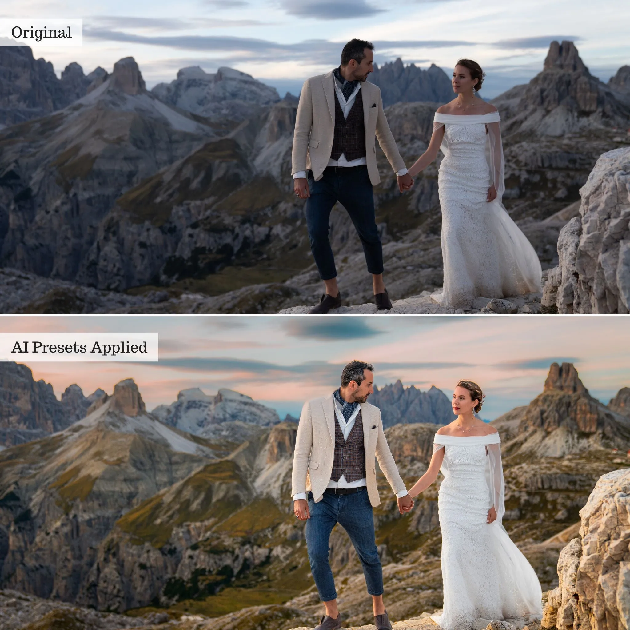 Luxe Wedding Pro Artificial Intelligence (AI) Retouch Toolkit Lightroom Presets – Desktop