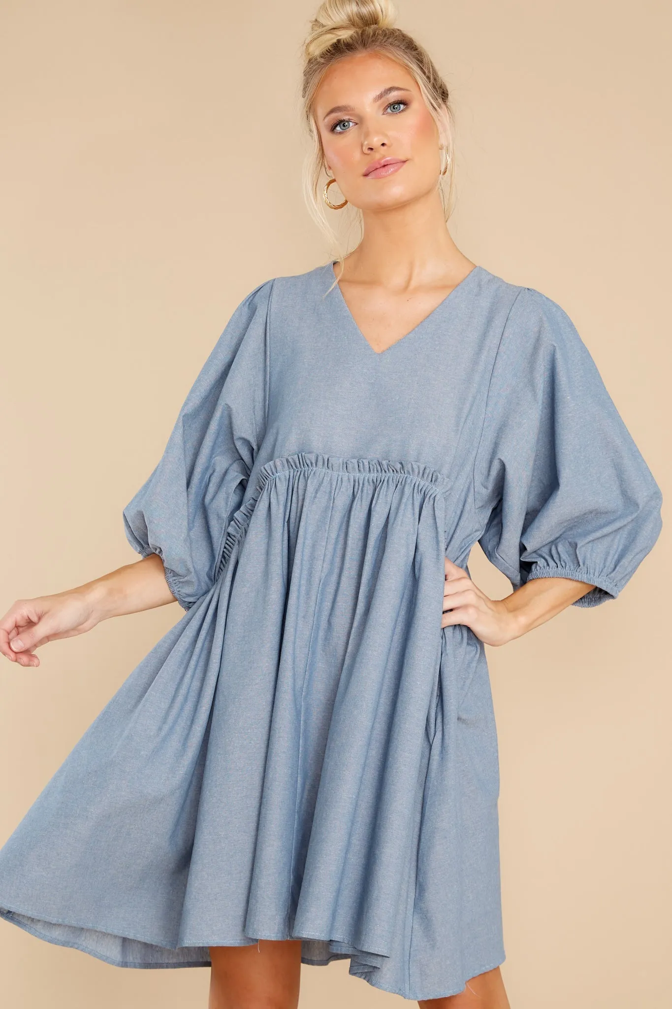 Magical Nights Light Chambray Dress