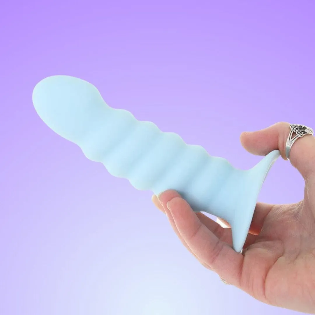 Maia 'Paris' 6" Silicone Ribbed Dong with Suction Base