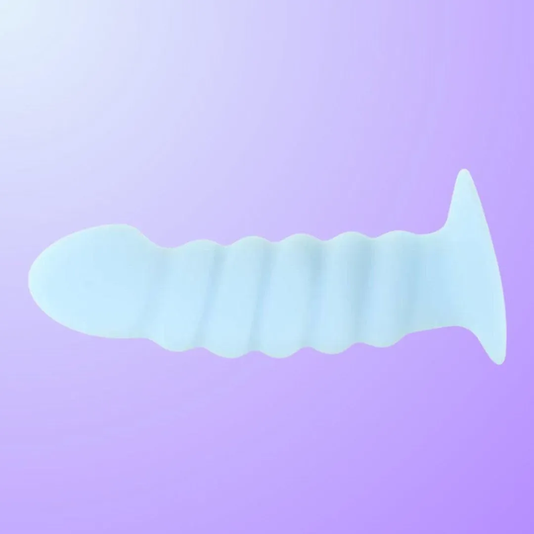 Maia 'Paris' 6" Silicone Ribbed Dong with Suction Base