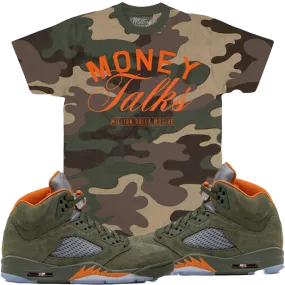 Money Talks Camo T Shirt