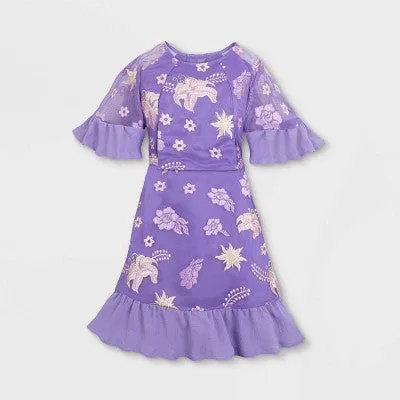 New - Girls' Disney Princess Rapunzel Adaptive Dress - S - Disney Store