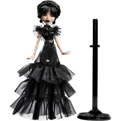 New - Monster High x Wednesday Collectible Rave'N Wednesday Doll in Black Gown