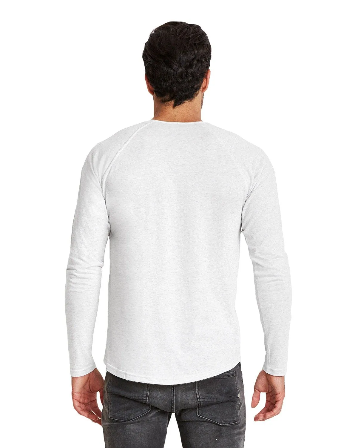 Next Level 6072 Men's Triblend Long-Sleeve Henley