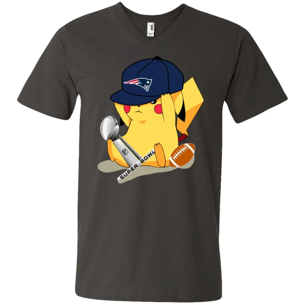 Nfl - New England Patriots Pikachu Super Bowl 2019 Football Men V-Neck T-Shirt