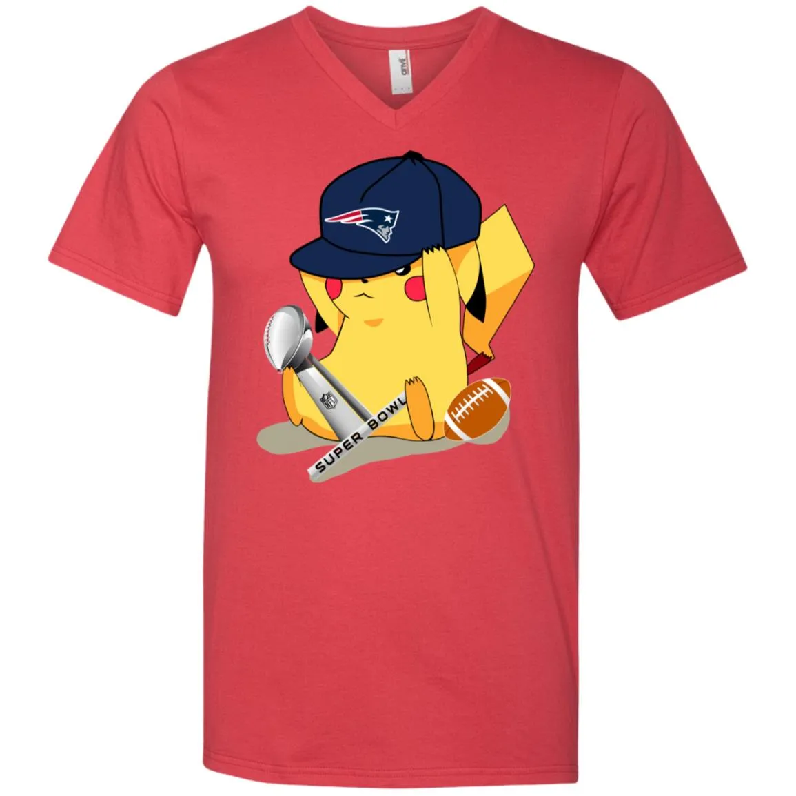 Nfl - New England Patriots Pikachu Super Bowl 2019 Football Men V-Neck T-Shirt