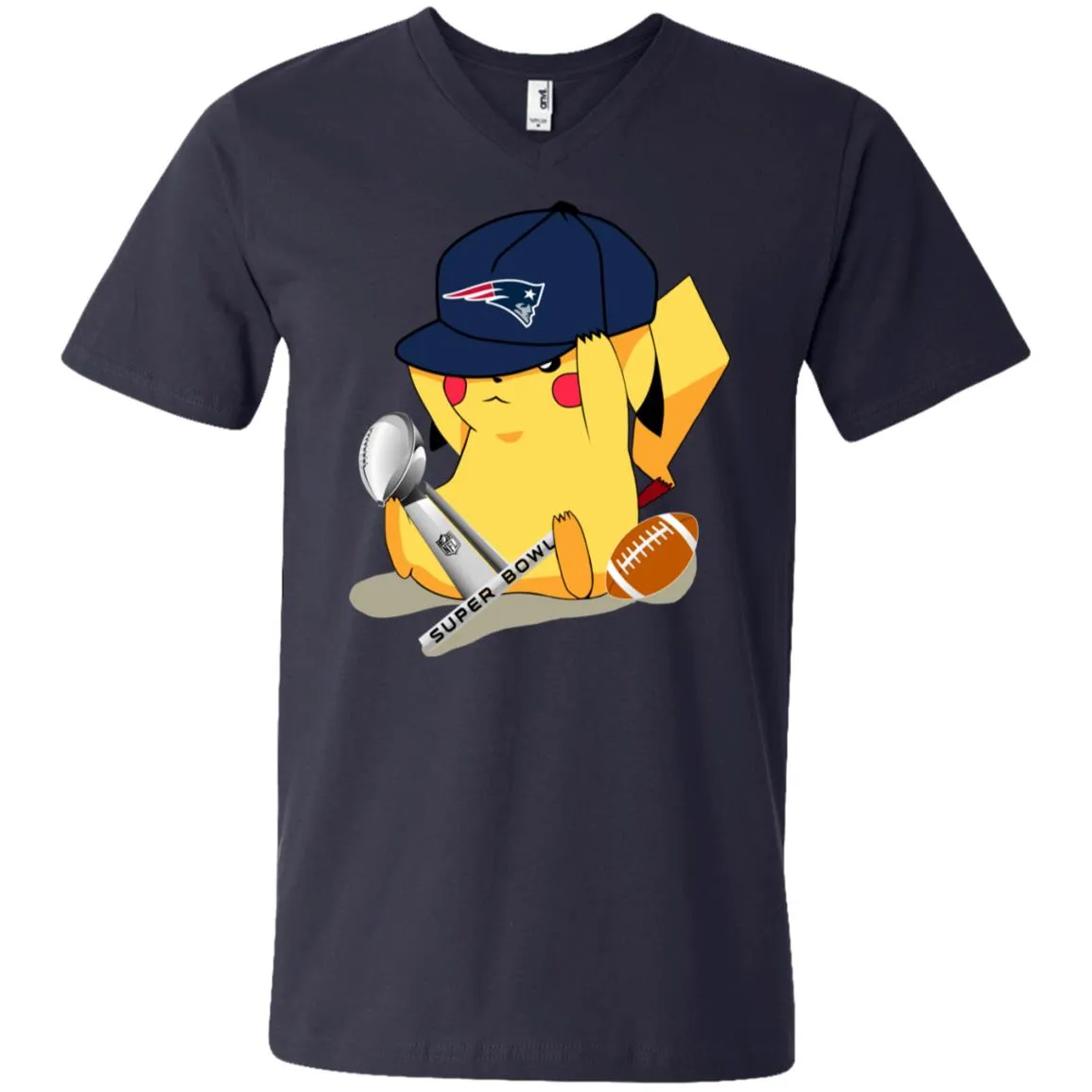 Nfl - New England Patriots Pikachu Super Bowl 2019 Football Men V-Neck T-Shirt