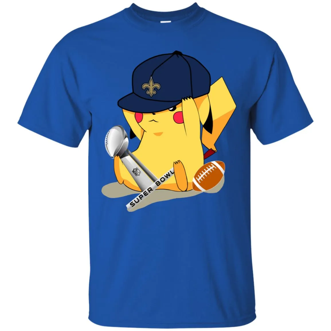 Nfl – New Orleans Saints Pikachu Super Bowl 2019 Football Men Cotton T-Shirt