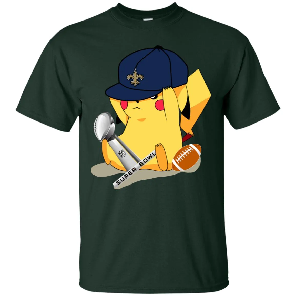 Nfl – New Orleans Saints Pikachu Super Bowl 2019 Football Men Cotton T-Shirt