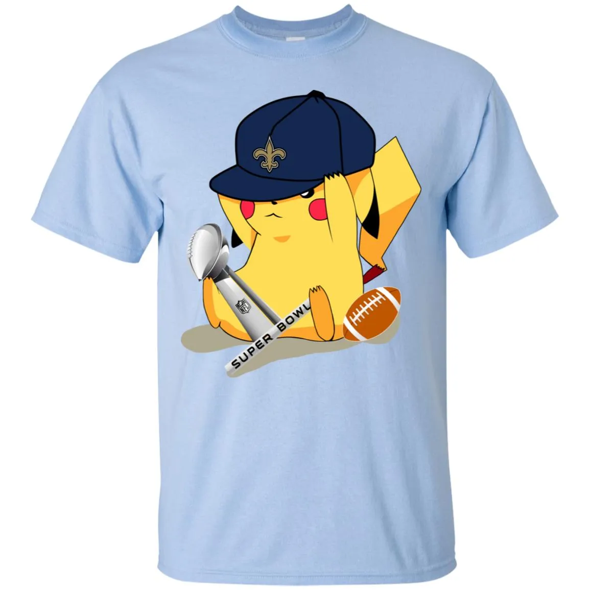 Nfl – New Orleans Saints Pikachu Super Bowl 2019 Football Men Cotton T-Shirt