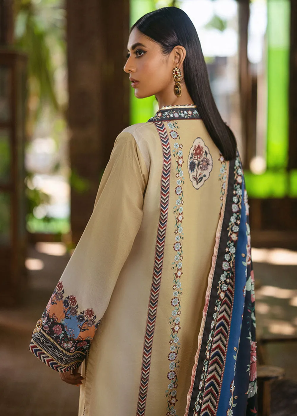 Nirvana Unstitched Silk Edit '24 by Mushq | Taupe