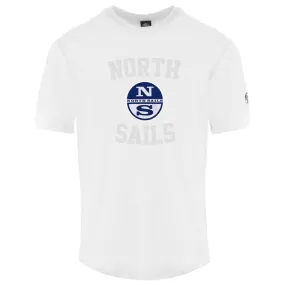 North Sails White Cotton Men T-Shirt