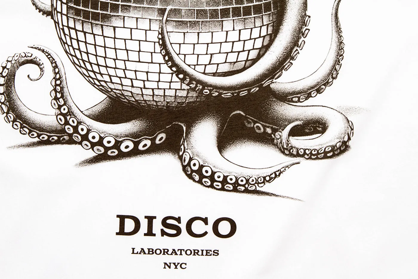 Octo Disco Labs NYC Back Print - Tshirt - White