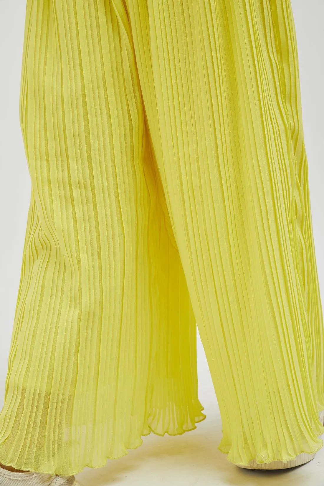 One Friday Crushed Yellow Culotte