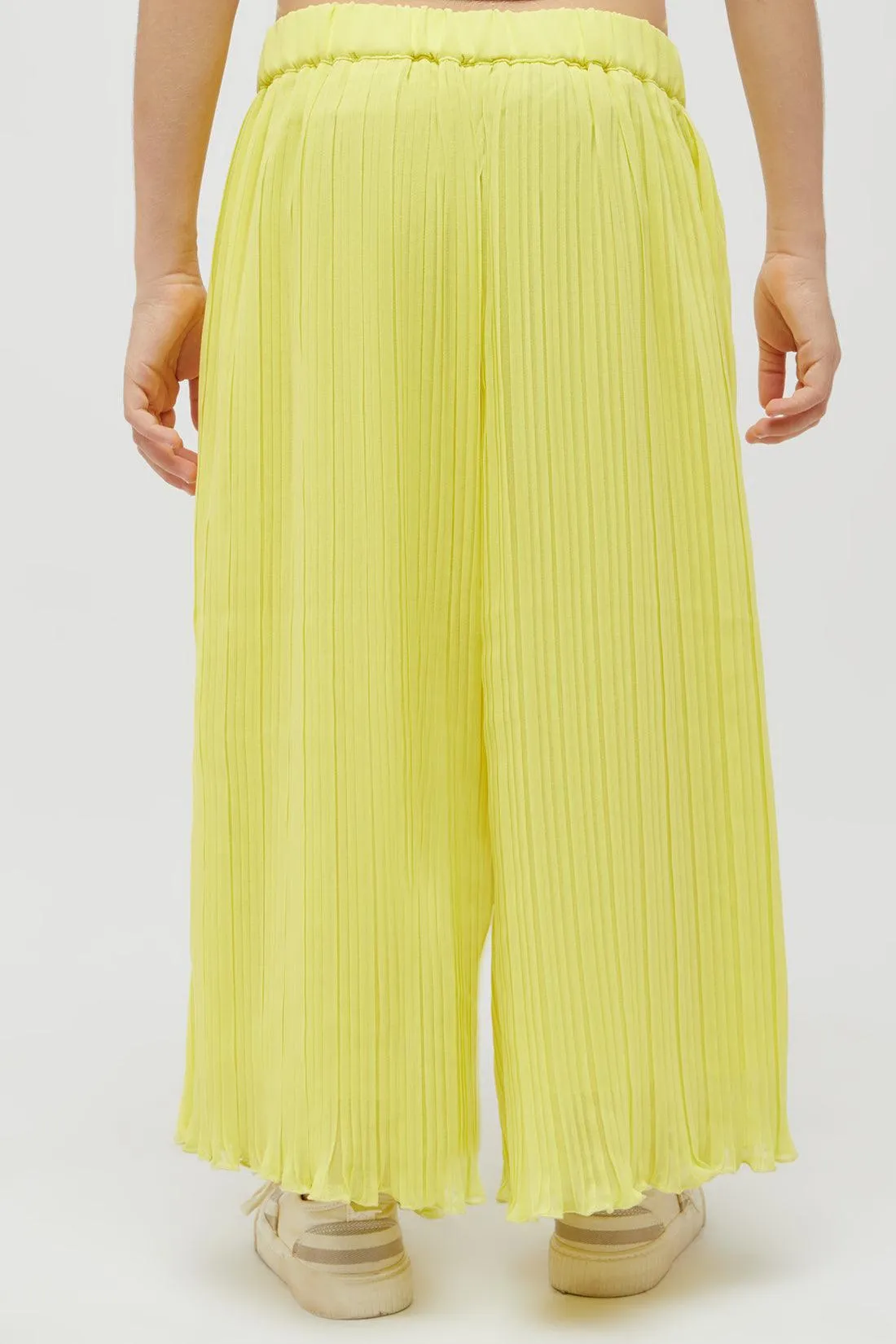 One Friday Crushed Yellow Culotte