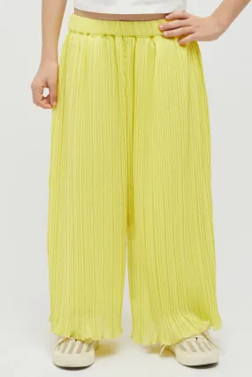 One Friday Crushed Yellow Culotte