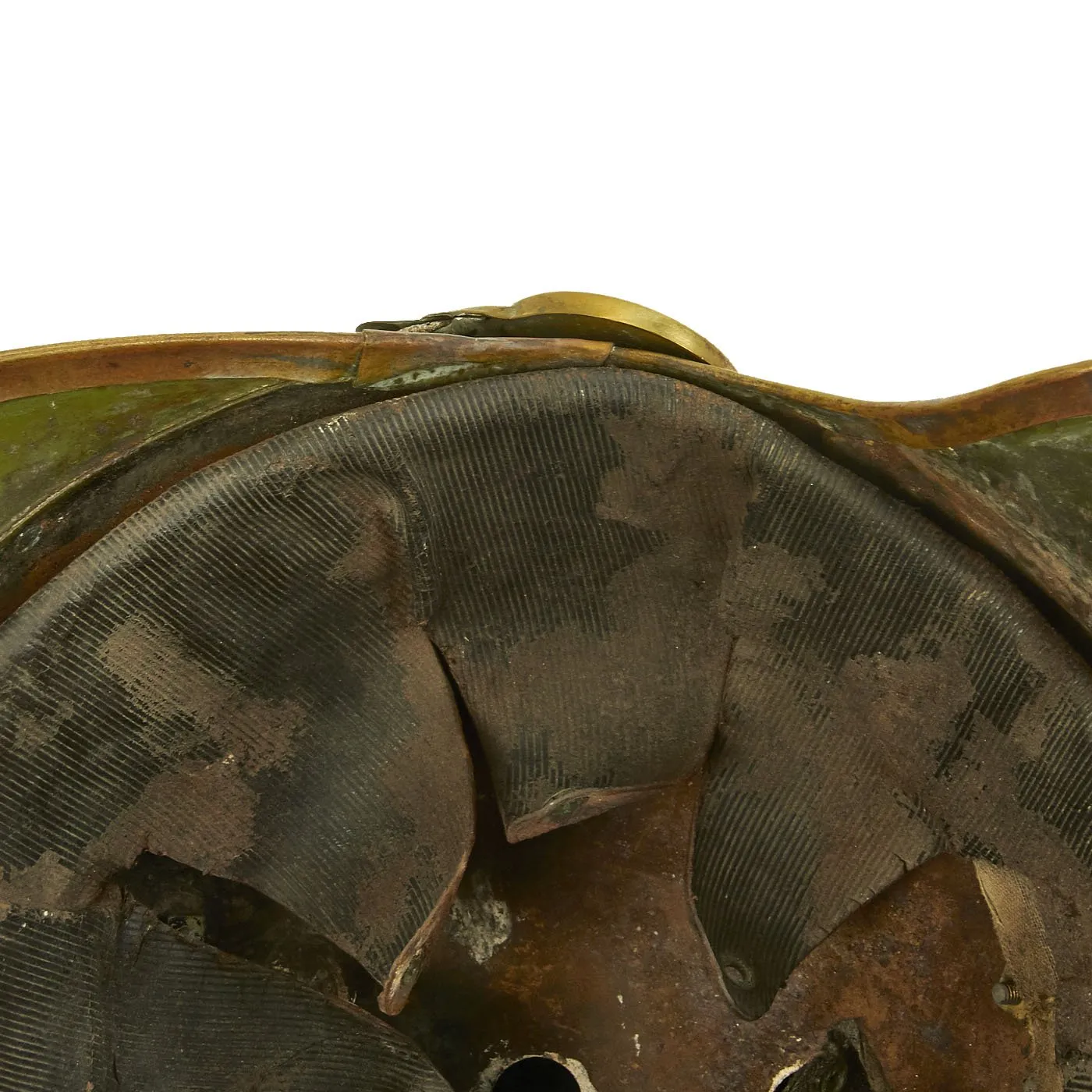 Original French Model 1874 Steel and Brass Cuirassier Helmet with Horsehair Tail