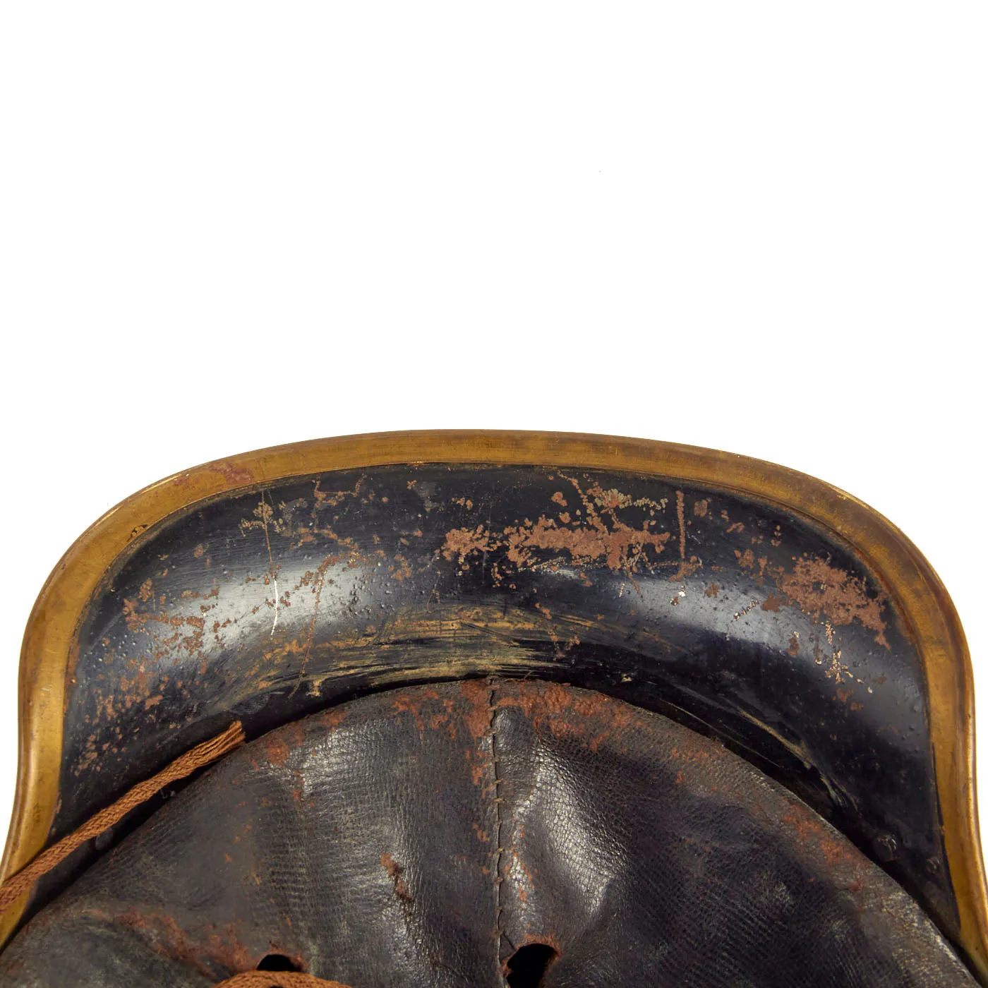 Original French WWI Model 1874 Steel and Brass Cuirassier Helmet with Horsehair Tail