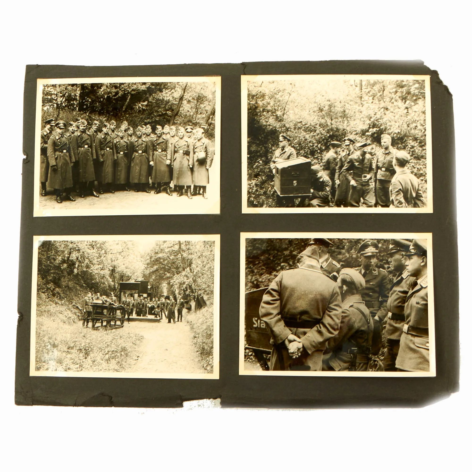 Original German WWII RAD Labor Corps Photo Album Grouping - 3 Albums   Extra Page