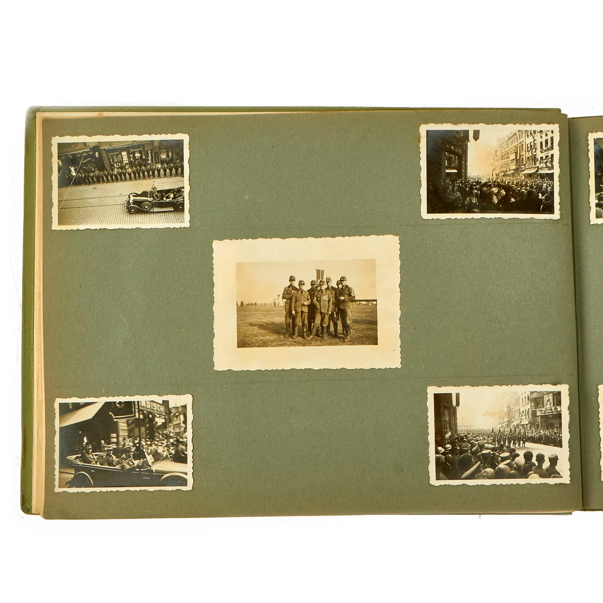 Original German WWII RAD Labor Corps Photo Album Grouping - 3 Albums   Extra Page