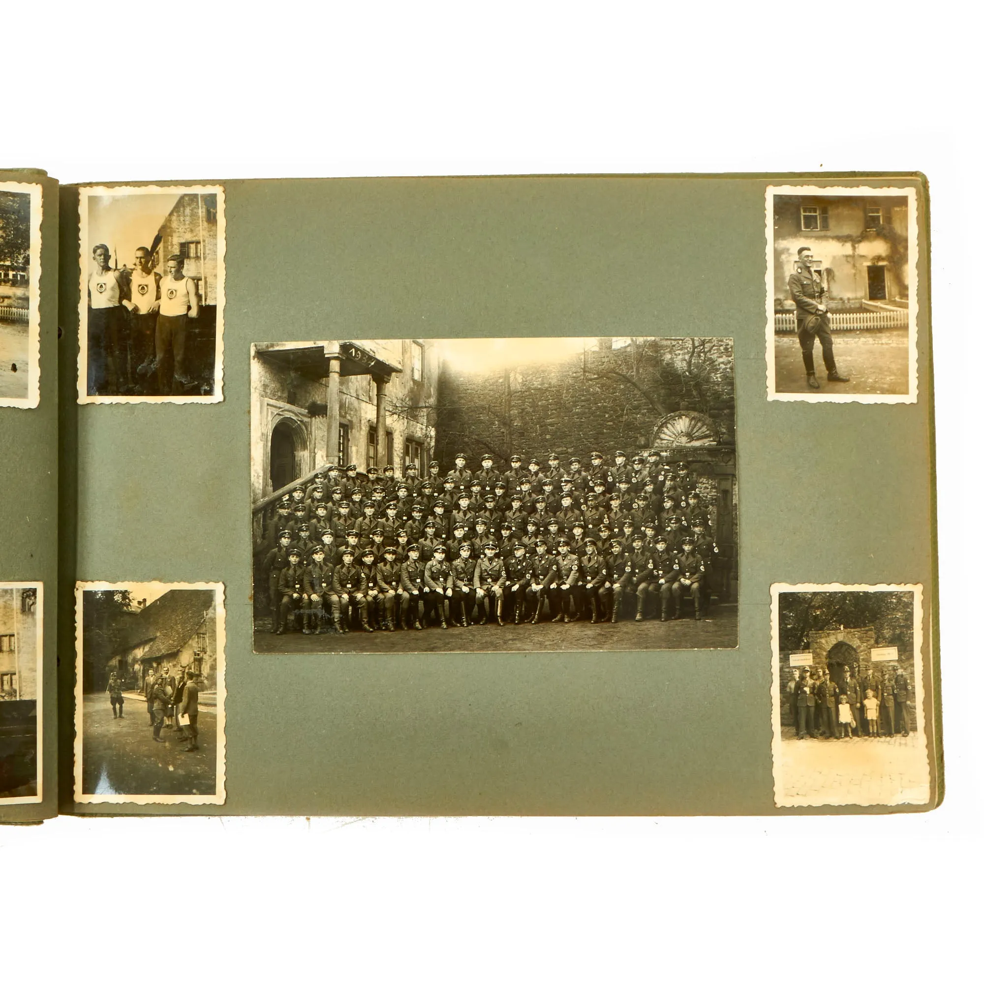 Original German WWII RAD Labor Corps Photo Album Grouping - 3 Albums   Extra Page