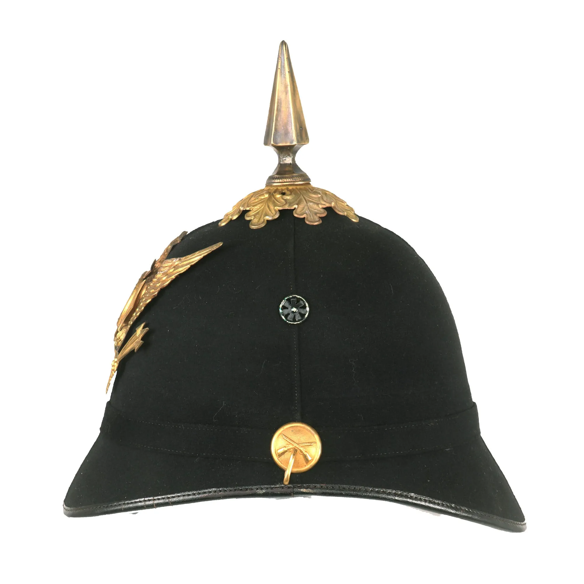 Original U.S. 22nd New York State National Guard Model 1881 Infantry Dress Spiked Pith Helmet by Ridabock & Co. - Dated 1900