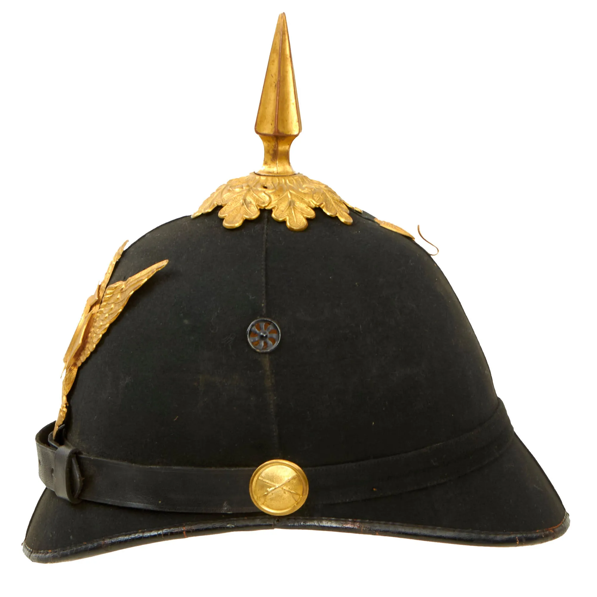 Original U.S. 22nd New York State National Guard Model 1881 Infantry Dress Spiked Pith Helmet by Ridabock & Co.