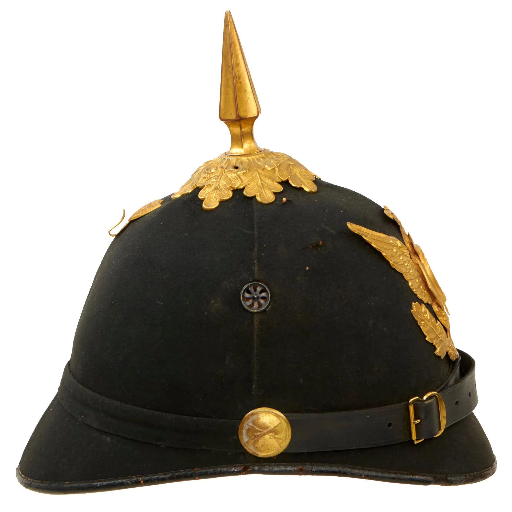 Original U.S. 22nd New York State National Guard Model 1881 Infantry Dress Spiked Pith Helmet by Ridabock & Co.