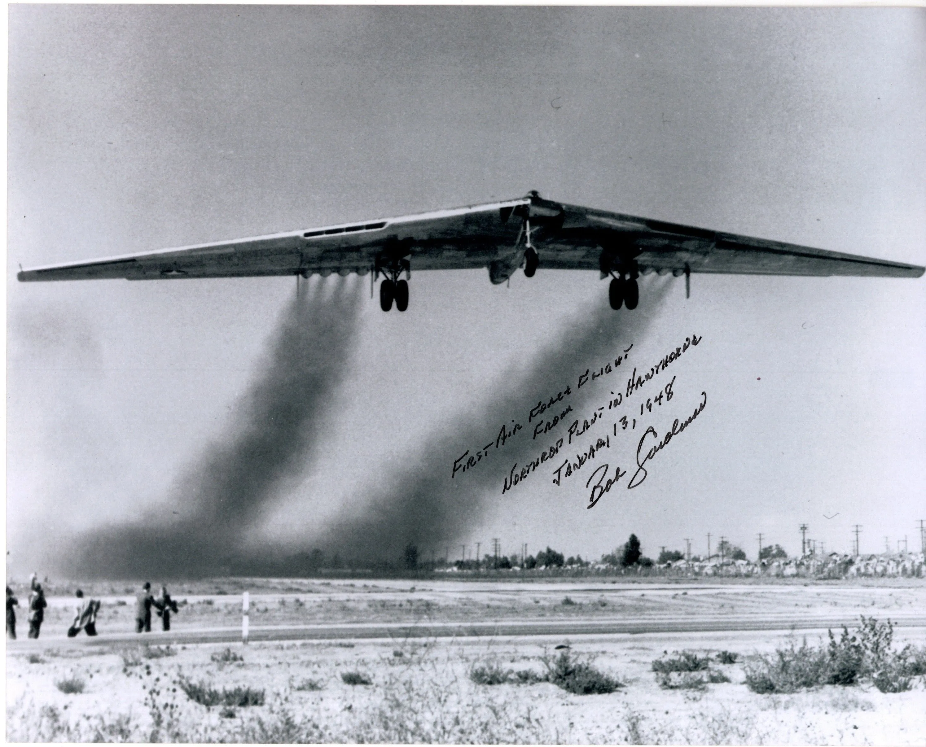 Original U.S. Artifacts from Crashed Northrop YB-49 Flying Wing Experimental Bomber with Book and Signed Photograph