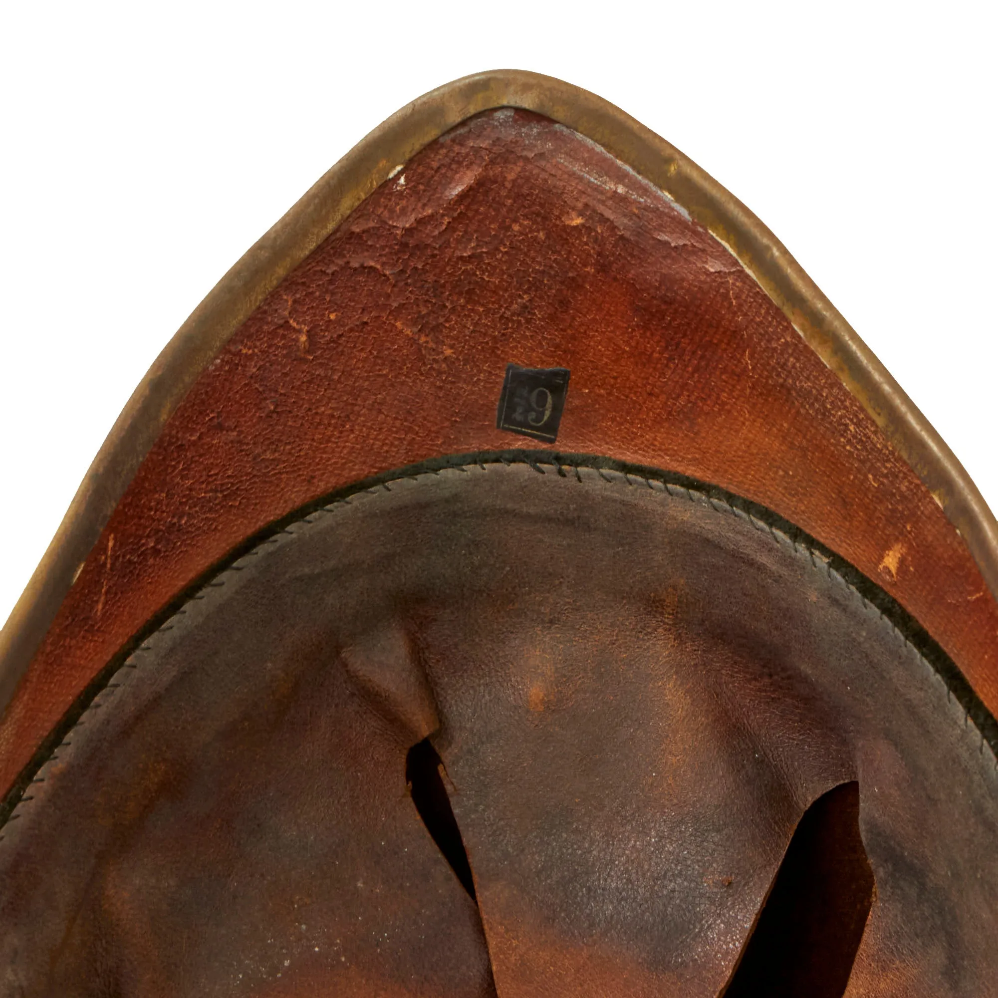 Original U.S. Indian Wars 1881 Model New York Cavalry Regiment Dress Helmet With Plume - Size 6⅞